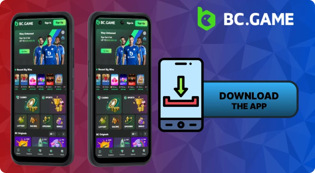 Steps to download BC Game app on Android device